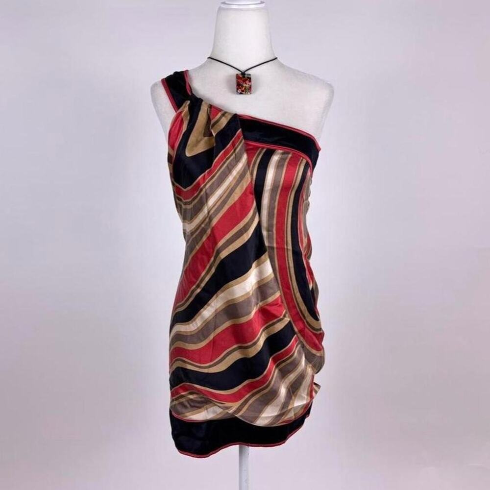 Vintage 90s bebe asymmetrical one shoulder dress
